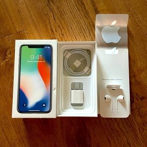 iPhone X box and original never used contents